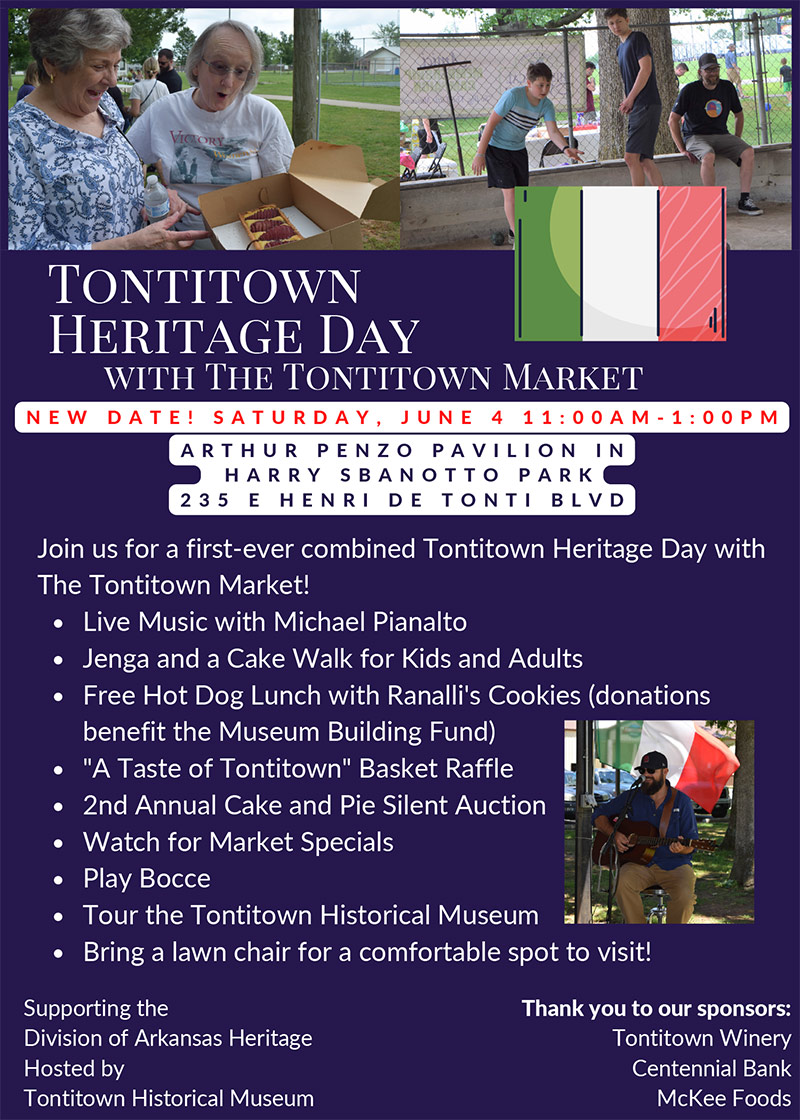 Annual Tontitown Heritage Day City of Tontitown, Arkansas