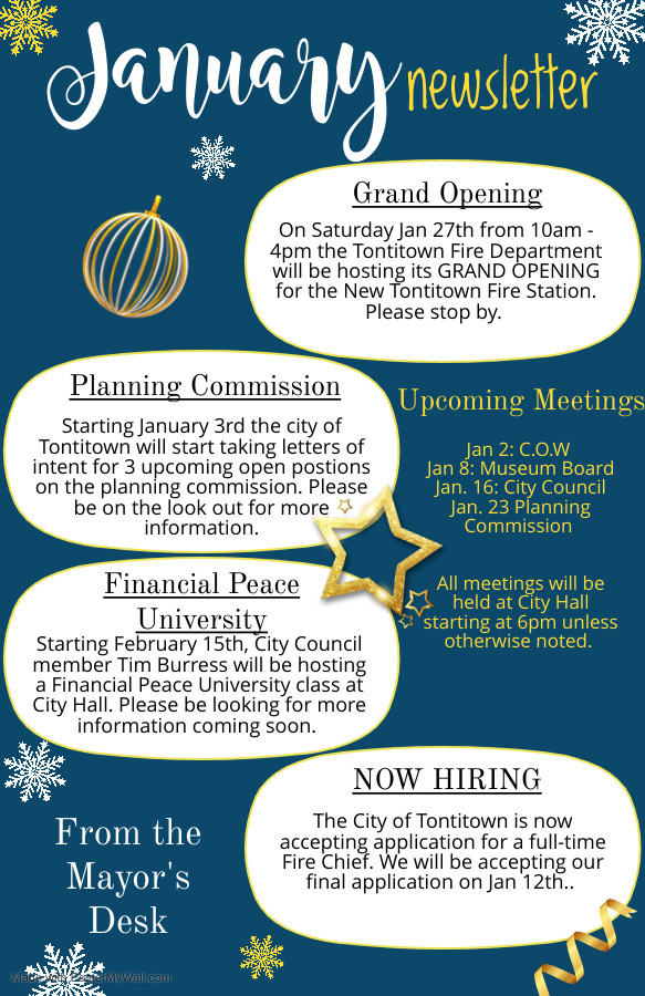 Mayor’s Corner City of Tontitown, Arkansas