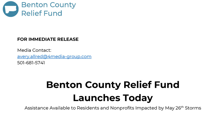 Benton County Relief Fund Launches