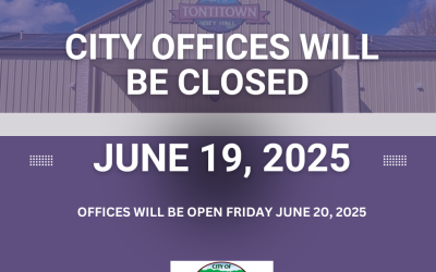 City Offices/Depts closed on June 19, 2025