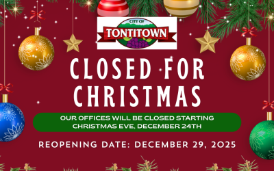 City of Tontitown Christmas Schedule