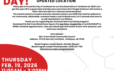 Updated location for Blood Drive