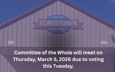 Committee of the Whole scheduled for March 5, 2026