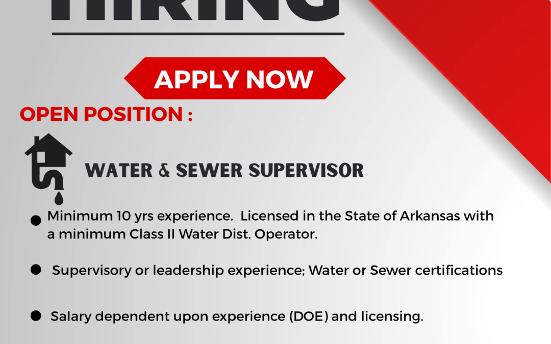 Job Opportunity – City of Tontitown