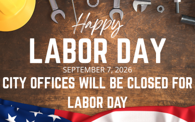 City Offices Closed for Labor Day