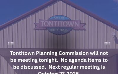 No Planning Commission Meeting tonight